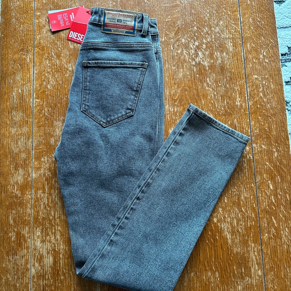 Diesel Gray Jeans High Waist